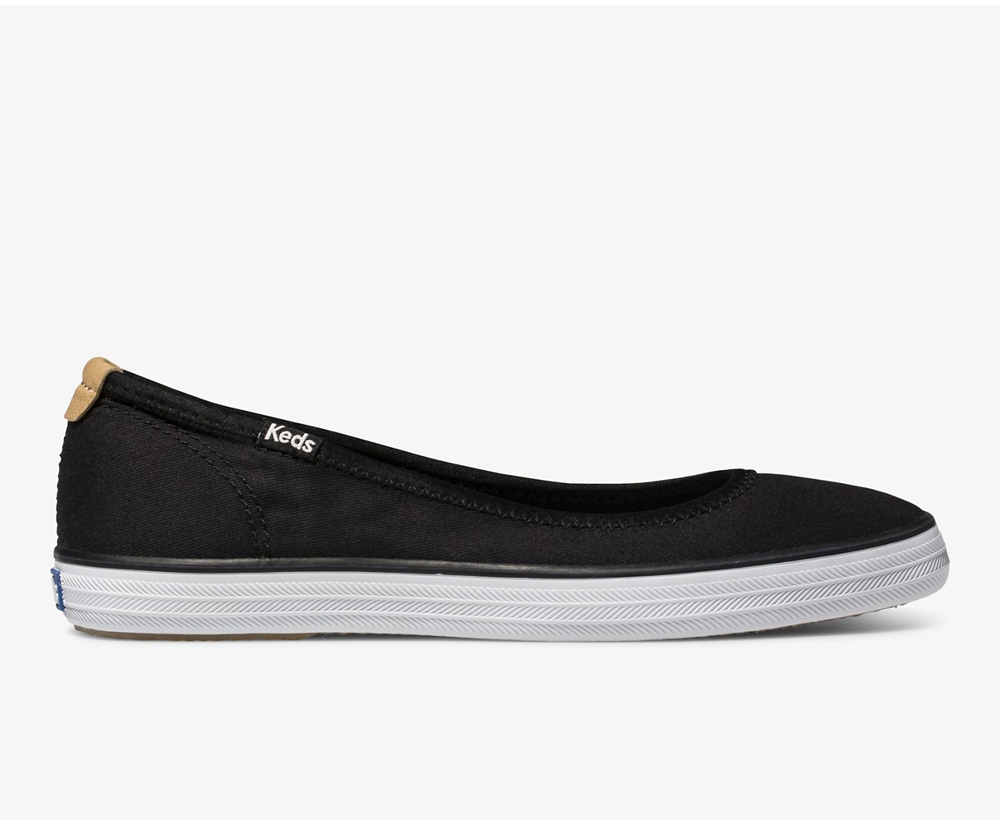 Womens Keds Slip Ons - Bryn - Black - 4215-ABNCS